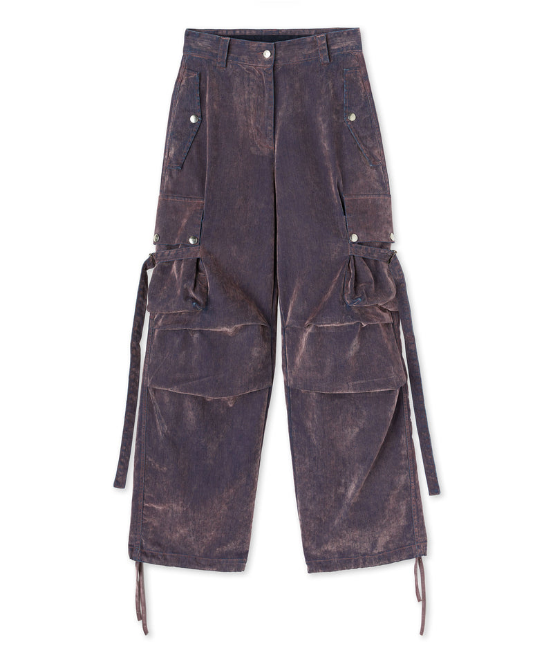 Cargo trousers with "Flock Denim" workmanship PINK Women 