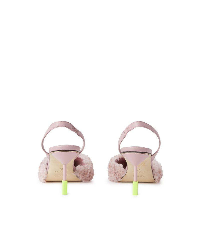 Faux fur slingbacks PINK Women 