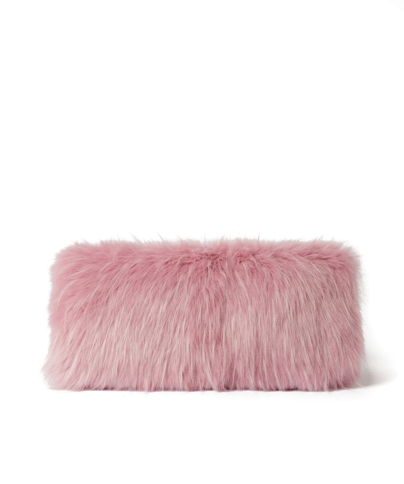 MSGM  faux fur pouch PINK Women 