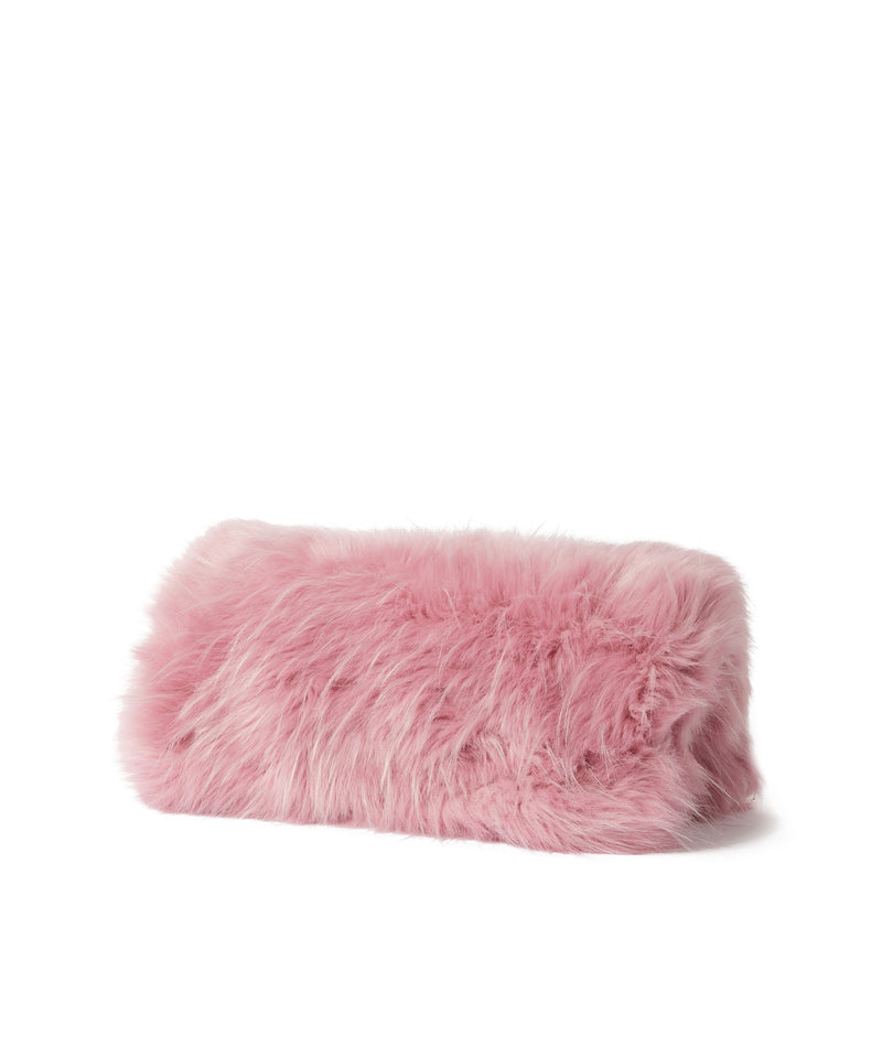 MSGM  faux fur pouch PINK Women 