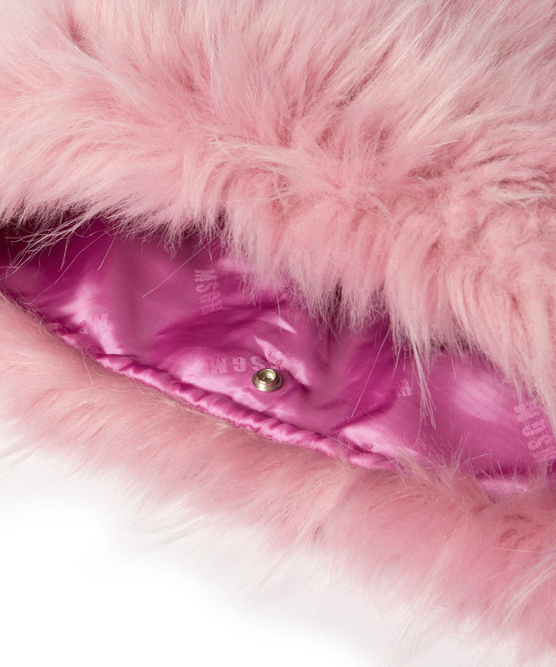 MSGM  faux fur pouch PINK Women 