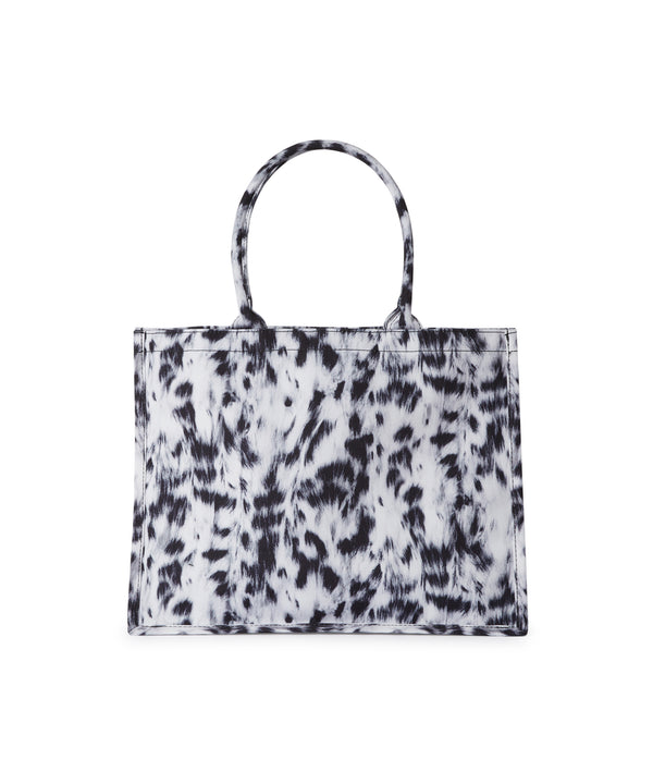 Large MSGM tote bag with exotic animal print