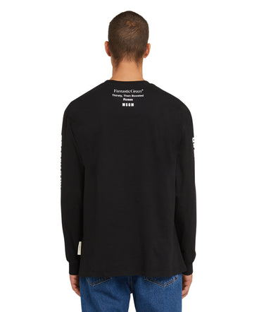 Organic cotton crewneck t-shirt from the MSGM Fantastic Green Capsule