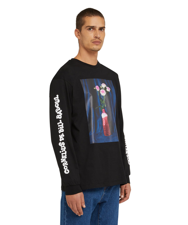 Organic cotton crewneck t-shirt from the MSGM Fantastic Green Capsule BLACK Unisex 