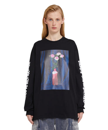 Organic cotton crewneck t-shirt from the MSGM Fantastic Green Capsule