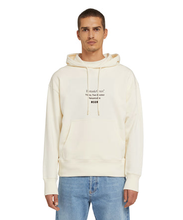 Organic cotton hooded sweatshirt from the MSGM Fantastic Green Capsule