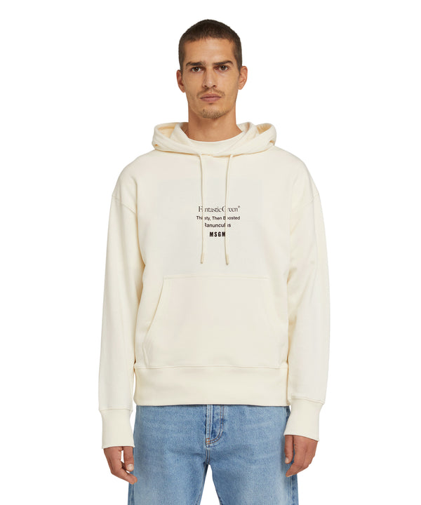 Organic cotton hooded sweatshirt from the MSGM Fantastic Green Capsule