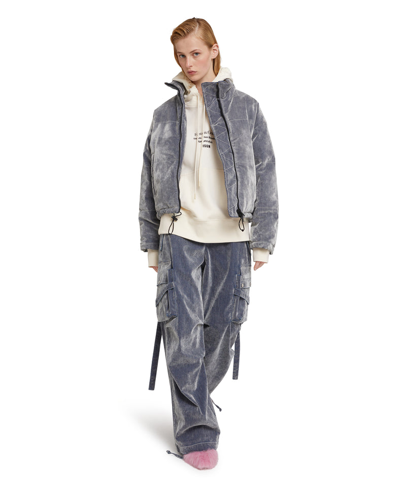 Organic cotton hooded sweatshirt from the MSGM Fantastic Green Capsule WHITE Unisex 