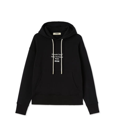 Organic cotton hooded sweatshirt from the MSGM Fantastic Green Capsule