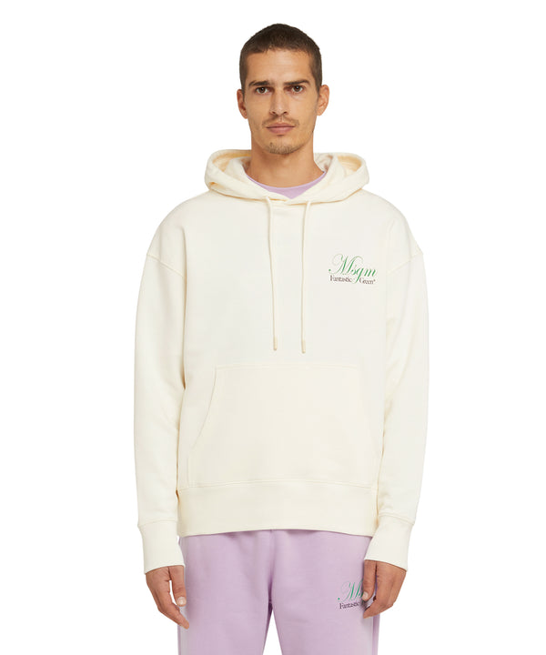 Organic cotton hooded sweatshirt from the MSGM Fantastic Green Capsule