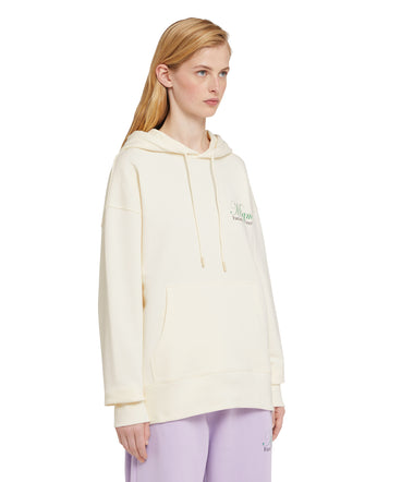 Organic cotton hooded sweatshirt from the MSGM Fantastic Green Capsule