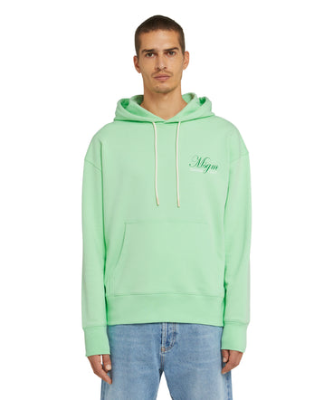 Organic cotton hooded sweatshirt from the MSGM Fantastic Green Capsule