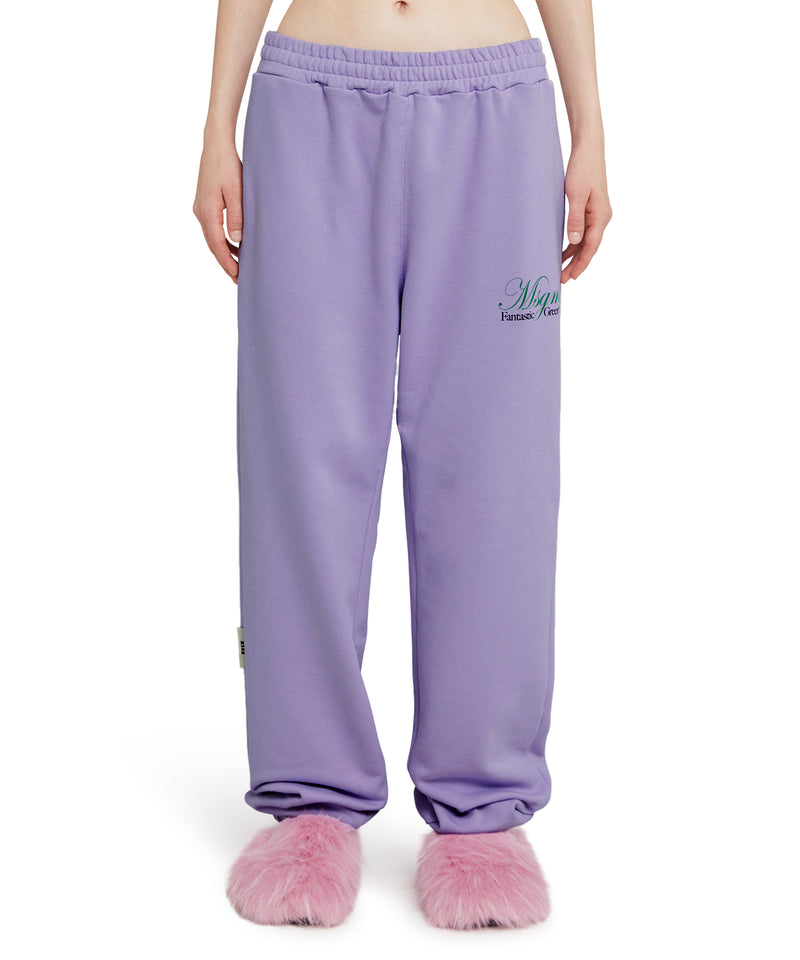 Organic cotton jogging trousers certified by the MSGM Fantastic Green Capsule LILLAC Unisex 