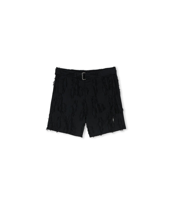 Shorts in cotone jacquard filcoupè