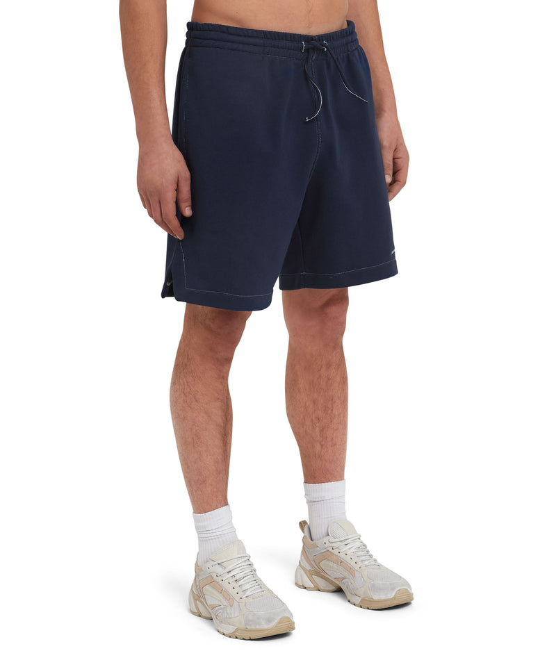Sweat shorts with embroidered logo BLUE Men 
