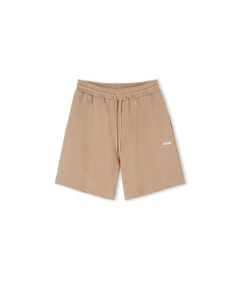 Mini logo sweat shorts BEIGE Men 