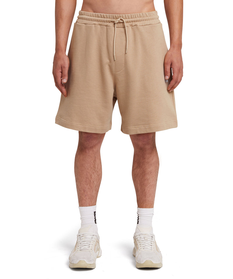 Mini logo sweat shorts BEIGE Men 