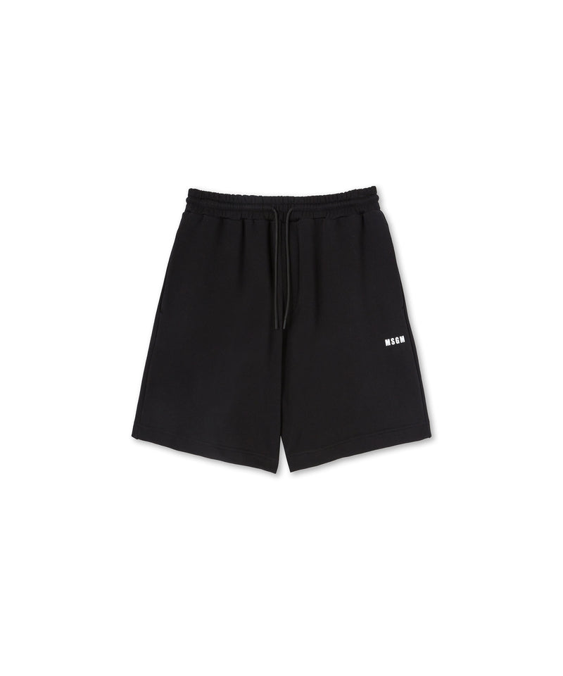 Mini logo sweat shorts BLACK Men 