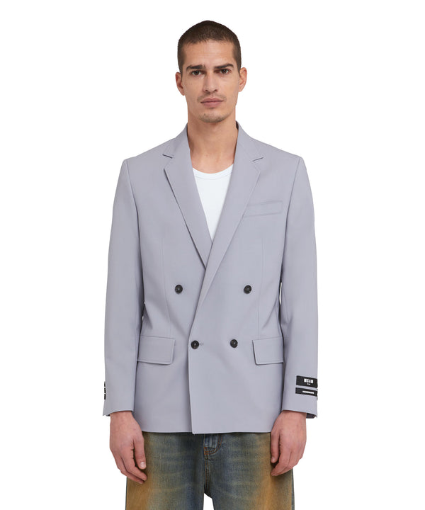 Fresh wool double-breasted jacket