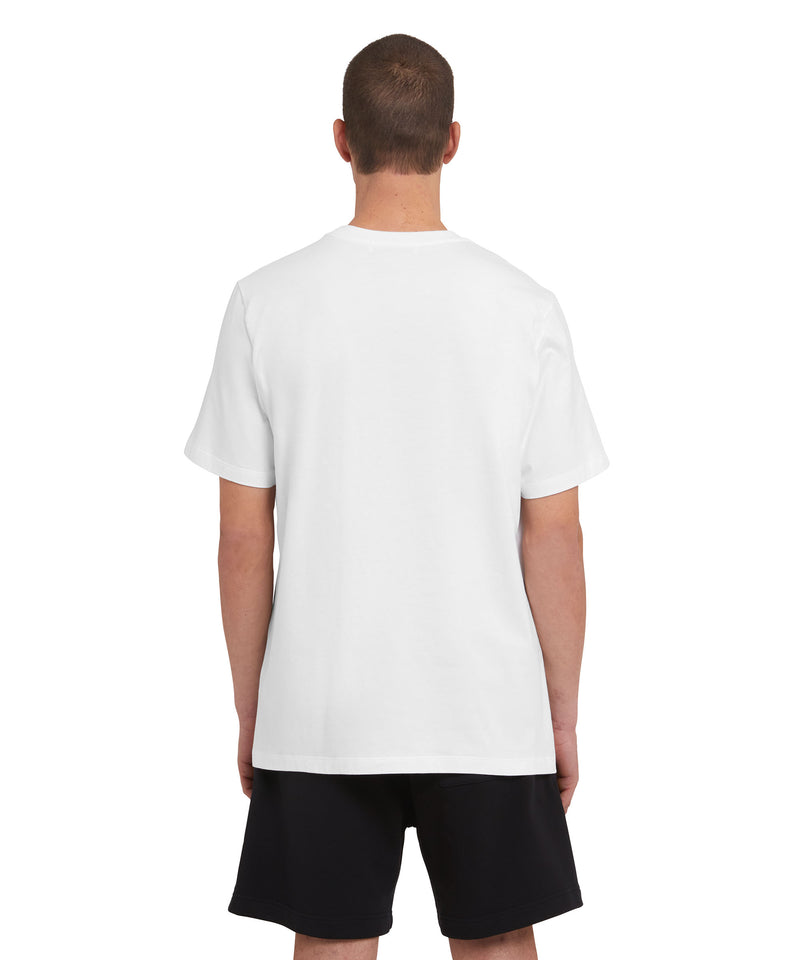 T-Shirt with brushstroke logo WHITE Men 