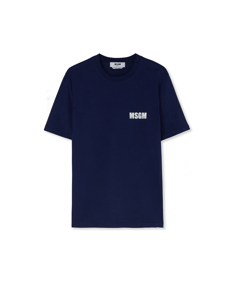 T-Shirt with "Never look back" graphic BLUE Men 