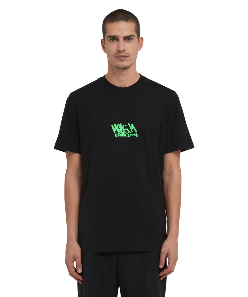 T-Shirt with graffiti logo BLACK Men 