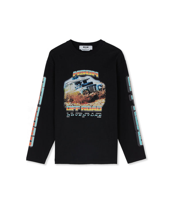 Long sleeve T-Shirt with "off road" graphic