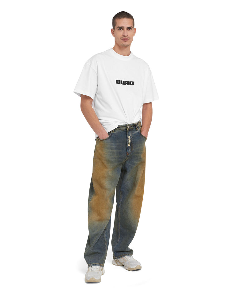 T-Shirt with embroidered "duro" WHITE Men 