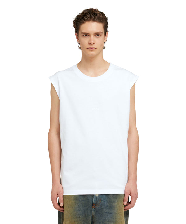 Sleeveless T-Shirt with mini logo