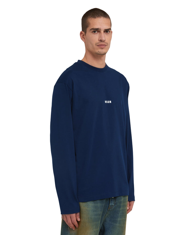 Long sleeve T-Shirt with Impact mini logo BLUE Men 