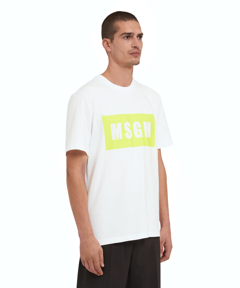 T-Shirt with box logo WHITE Men 
