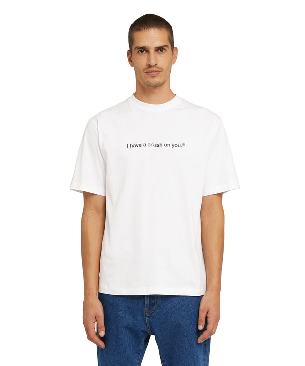 T-shirt in cotone con Crash quote