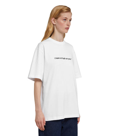 Cotton T-shirt with Crash quote