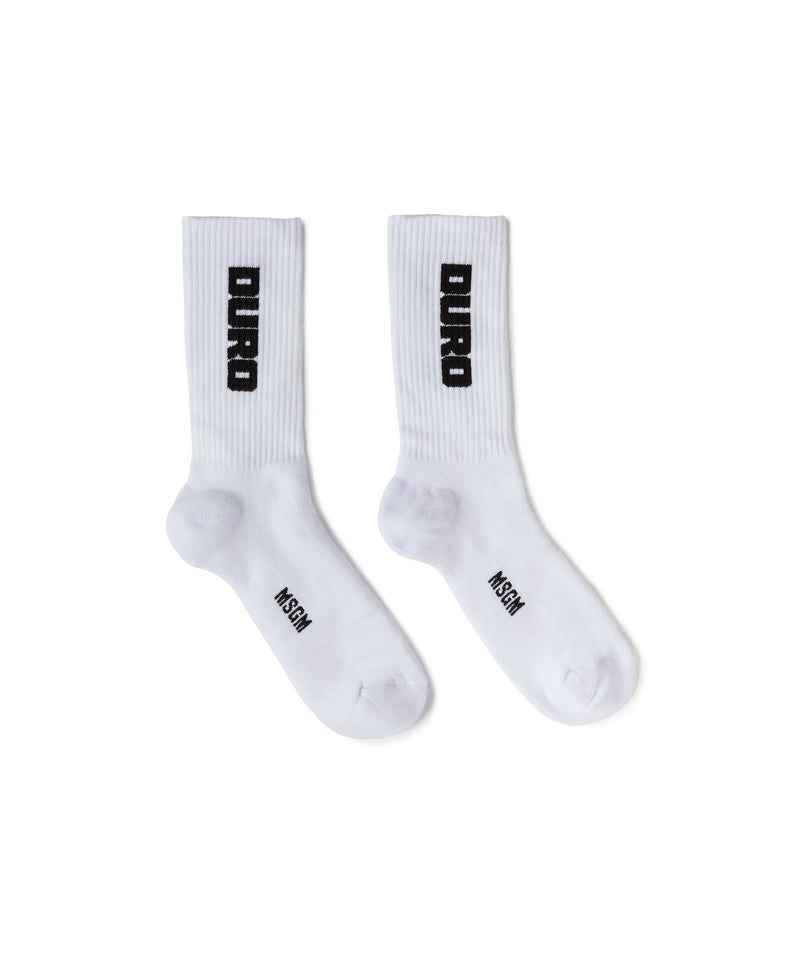 Socks with jacquard "duro" graphic WHITE Men 