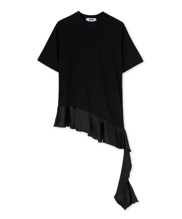 T-Shirt dress with satin insert