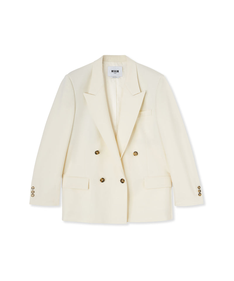 Fresh wool double-breasted jacket OFF WHITE Women 