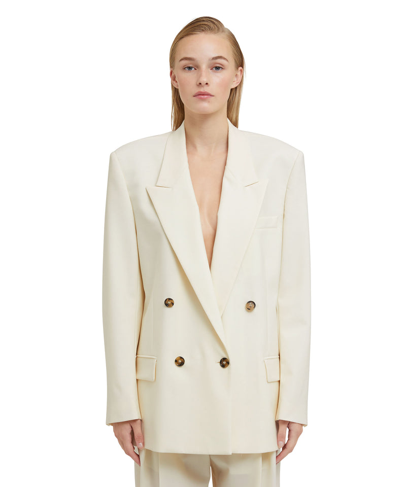 Fresh wool double-breasted jacket OFF WHITE Women 