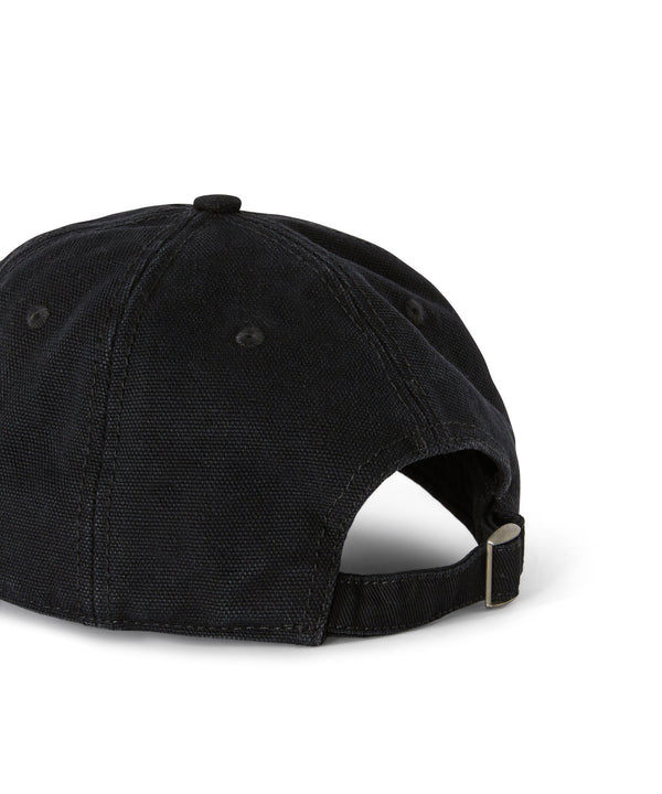 Gabardine cotton baseball cap with embroidered label