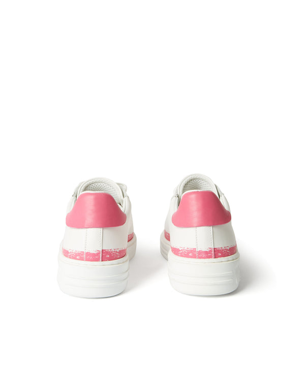 "Iconic" sneakers with brushstroke effect print