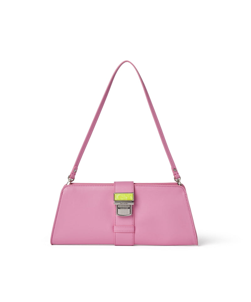 Baguette bag with "CLIC" closure PINK Women 