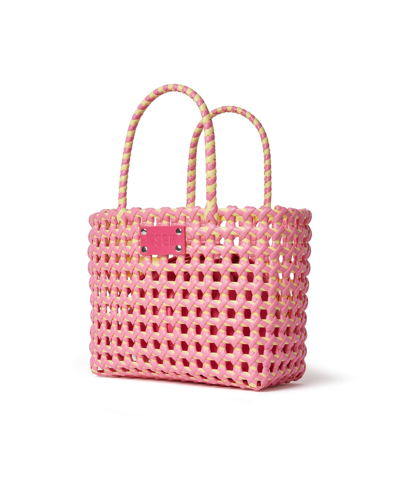 Woven tote bag with logo PINK Women 