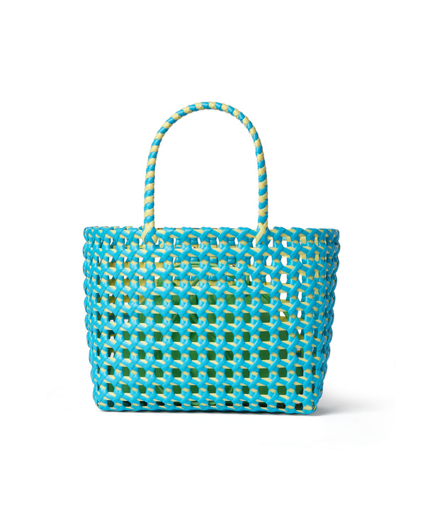 Woven tote bag with logo