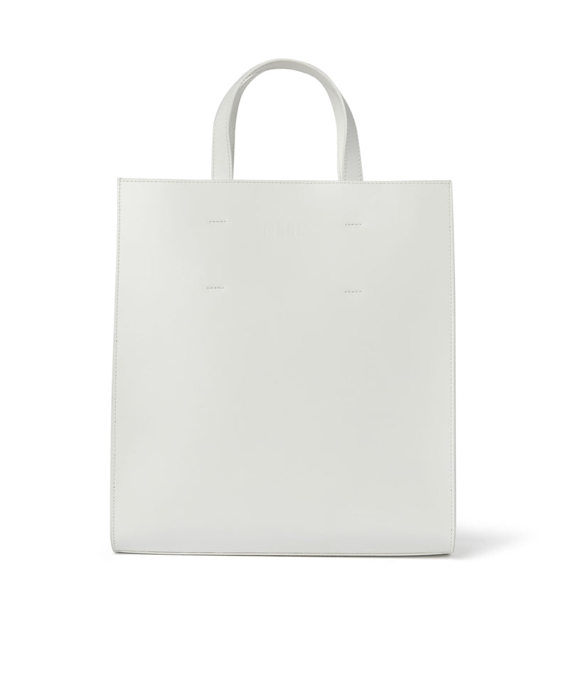 Leather tote bag WHITE Women 