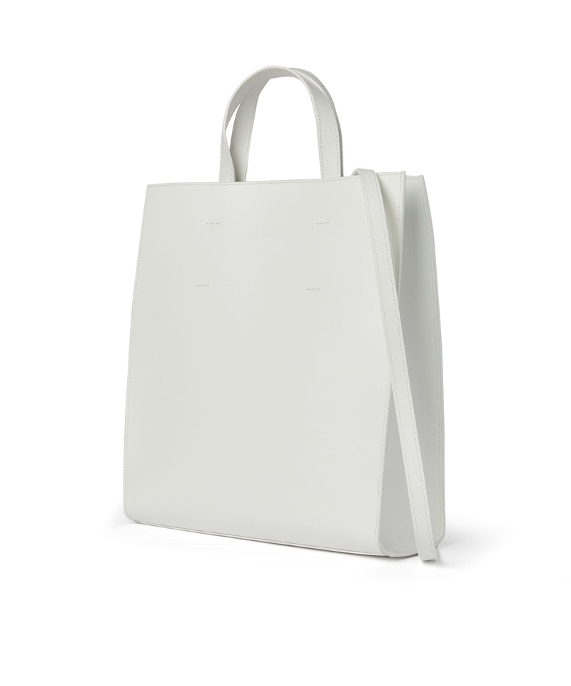 Leather tote bag WHITE Women 
