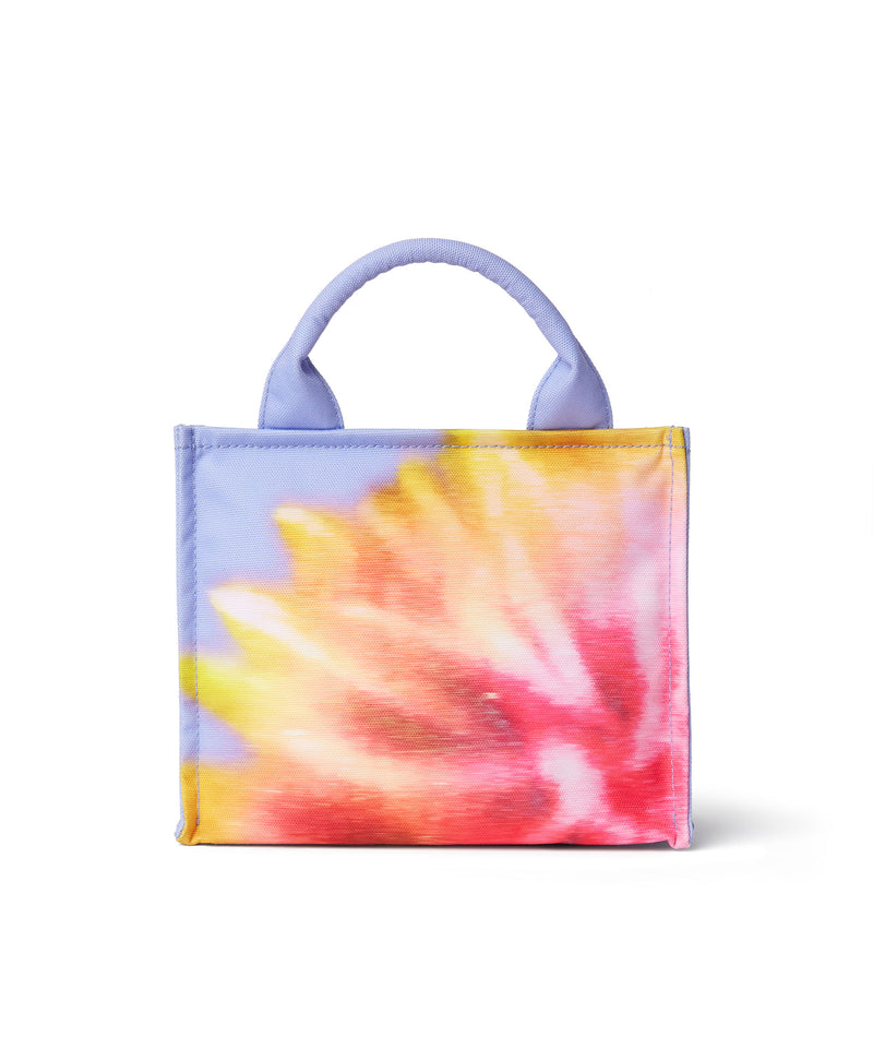 Small canvas tote bag with daisy print LIGHT BLUE Women 