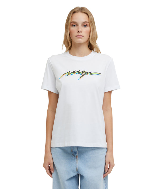 T-Shirt with neon logo