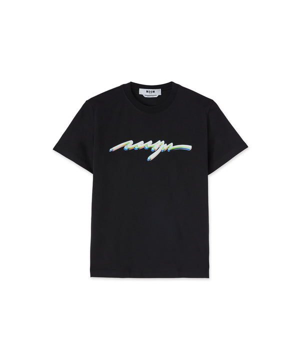 T-Shirt with neon logo
