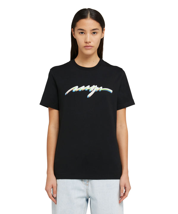 T-Shirt with neon logo