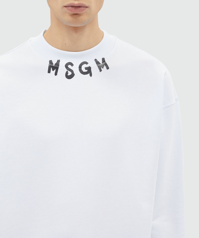 Felpa msgm bianca 2025