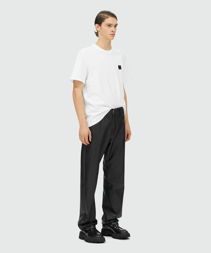 Jersey cotton T-shirt with "TheMwave"  patch WHITE Men 